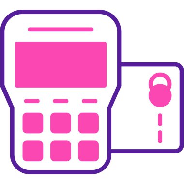 Hesap makinesi. Web simgesi basit illüstrasyon