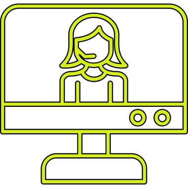 Bir kadının vektör illüstrasyonu