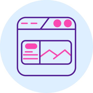 monitör simgesi, modern vektör illüstrasyon tasarımı