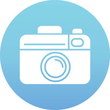 Kamera. Web simgesi basit illüstrasyon