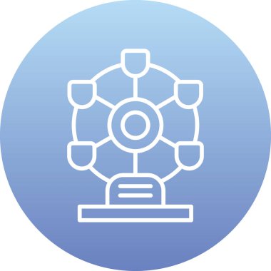 Modern simgenin vektör illüstrasyonu