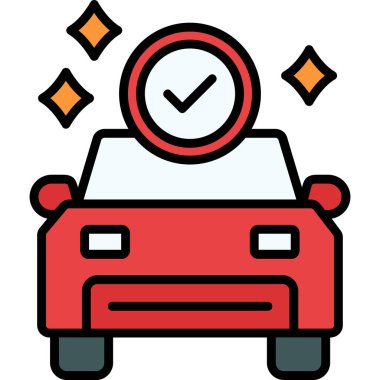 Filedoutline biçiminde otomobil otomobili simgesi