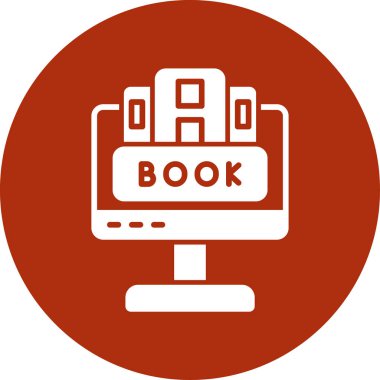 Kitap. Web simgesi basit illüstrasyon