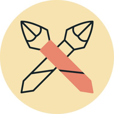 çapraz vektör çizimi