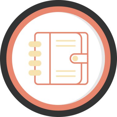 Kitap. Web simgesi basit illüstrasyon