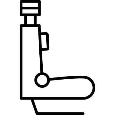 Sandalye simge, anahat stili