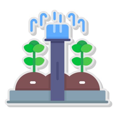 Bitki. Web simgesi basit illüstrasyon