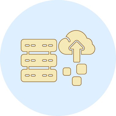 Bulut depolama rengi simgesi