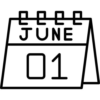 Takvim simgesi, vektör çizimi