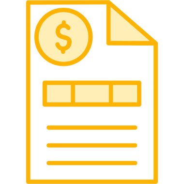 iş finans yönetimi simgesi - özet biçimi