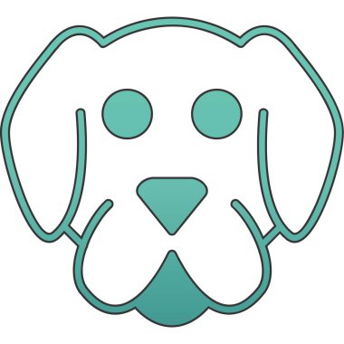 köpek simgesi vektör illüstrasyonu