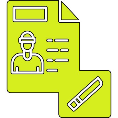 inşaat mühendisi vektör simgesi