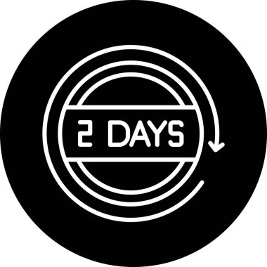 Siyah ve beyaz simgesinin vektör illüstrasyonu