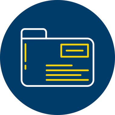 Dizin simgesinin vektör illüstrasyonu