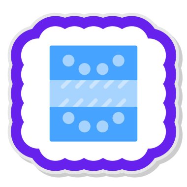 Yemek. Web simgesi basit illüstrasyon