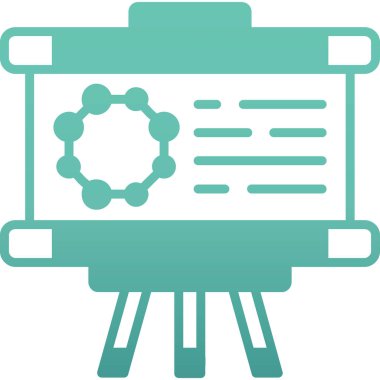 iş yönetimi düz ikon vektör illüstrasyonu