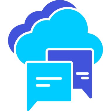 Bulut simgesi vektör illüstrasyonu