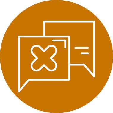 Sohbet simgesinin vektör illüstrasyonu