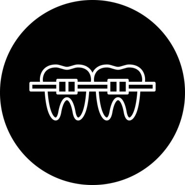 vektör diş ikonu resimlemesi