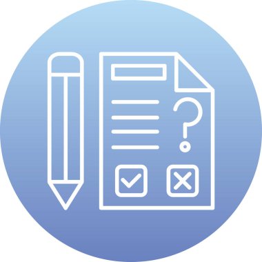 Kontrol listesi simgesinin vektör illüstrasyonu