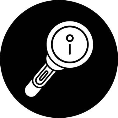 İkonun vektör illüstrasyonu modern simge, büyüteç