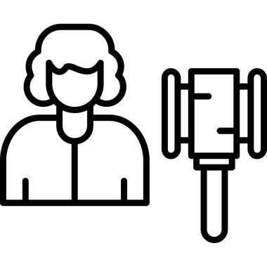 Dambıl ikon ana hatları vektörü olan adam. Spor salonu. spor egzersizi.