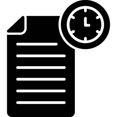 Saat simgesinin vektör illüstrasyonu