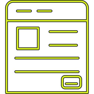 Not defterinin basit vektör simgesi dijital illüstrasyonu