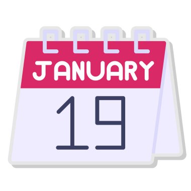 Takvim simgesi tasarımı, vektör illüstrasyonu