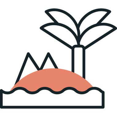 Bir bitkinin vektör illüstrasyonu