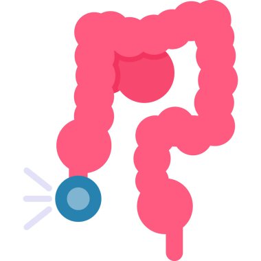 Bağırsak. Web simgesi basit illüstrasyon