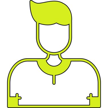 İş adamı simgesi vektör illüstrasyonu