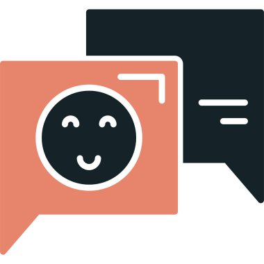 Sohbet simgesi vektör illüstrasyonu