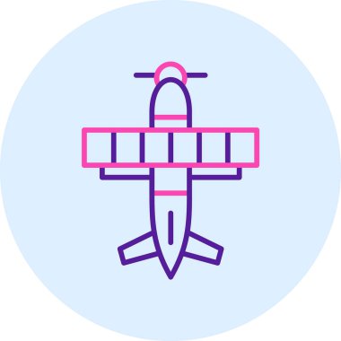 Uçak. Web simgesi basit illüstrasyon