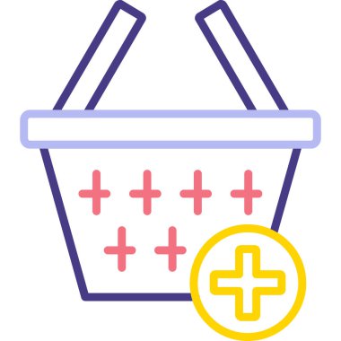 Alışveriş. Web simgesi basit illüstrasyon