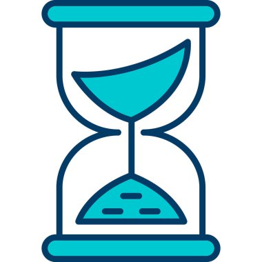 Kum simgesi tasarımı ile dolu cam