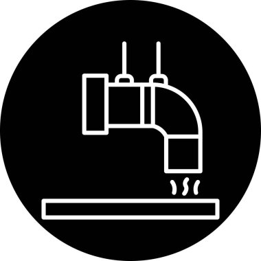 Fabrika simgesi vektör illüstrasyonu