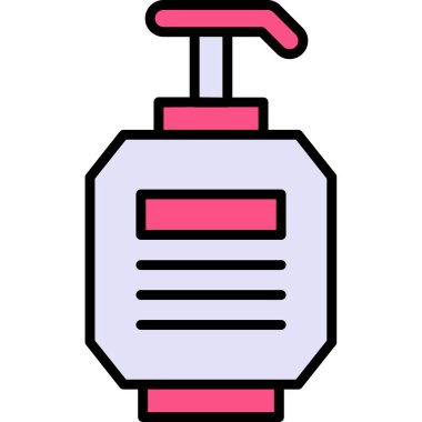 Püskürtme şişesi. Web simgesi basit illüstrasyon