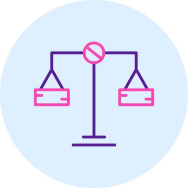 Modern hukuk simgesinin vektör illüstrasyonu