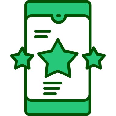 Yıldız simgesinin vektör illüstrasyonu