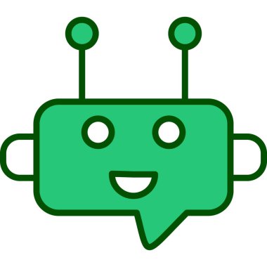 Sohbet ikonu. vektör illüstrasyonu