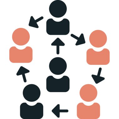 insanlar simge vektör illüstrasyonu