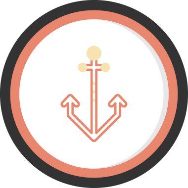 Bir gemi simgesinin vektör çizimi