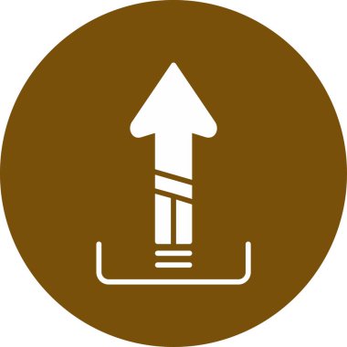 Modern yol işaretinin vektör çizimi