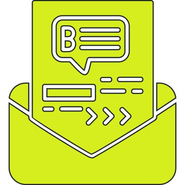 Sohbet simgesi, vektör çizimi