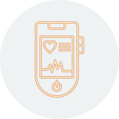 Modern simgenin vektör illüstrasyonu