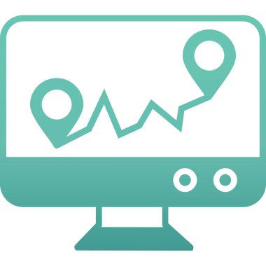 harita konum vektör illüstrasyonu