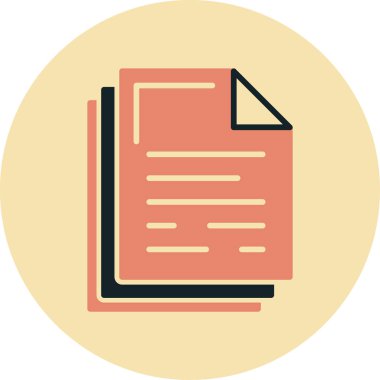 Vektör belgesi Simge illüstrasyonu