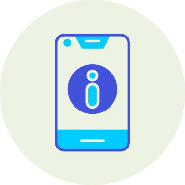 Akıllı telefon simgesinin vektör illüstrasyonu