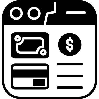 Banka simgesi, vektör illüstrasyonu